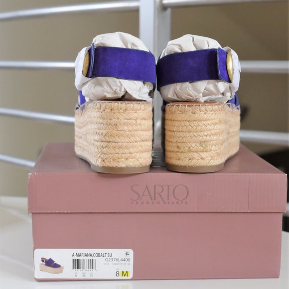 NWB Franco Sarto Mariana Wedge Epsadrille Shoe - Picture 8 of 8